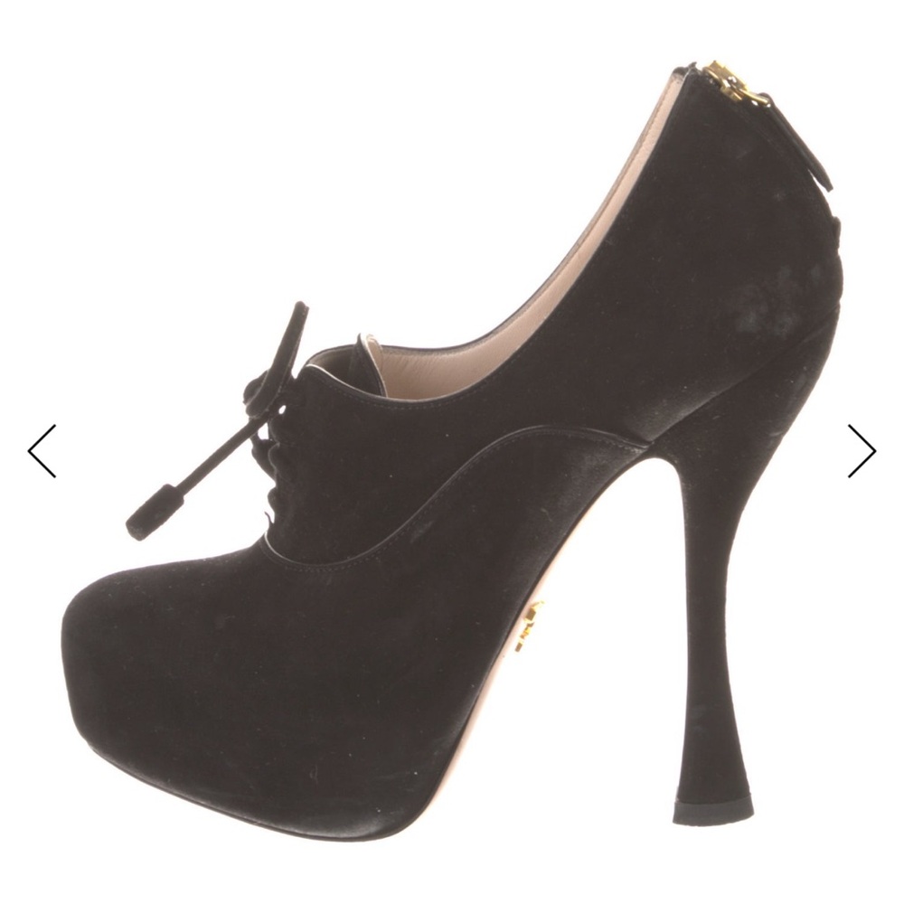 Prada Elegant Black High Heel Women's Shoes
